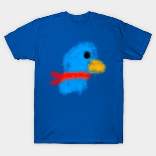 Spray Painted Blue Bird T-Shirt